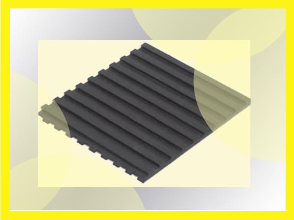 Ribbed rubber pad